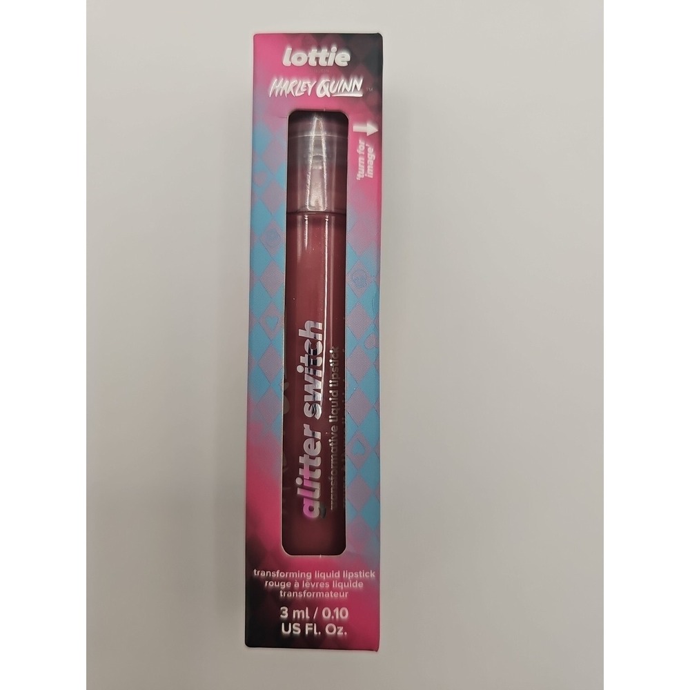Lottie X Harley Quinn Transforming Lipstick Matte To Glitter #LHQ024 Wanted 107